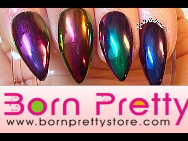 NAILS, Born Pretty Holographic Rainbow Powder Review