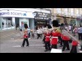 Band of the Irish Guards and The Royal Anglian Regiment. Northampton 30 July 2016.