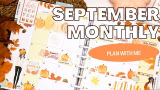 SEPTEMBER MONTHLY PLAN WITH ME | Fall is here!