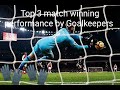 The top 3 match winning performance by goalkeepers 