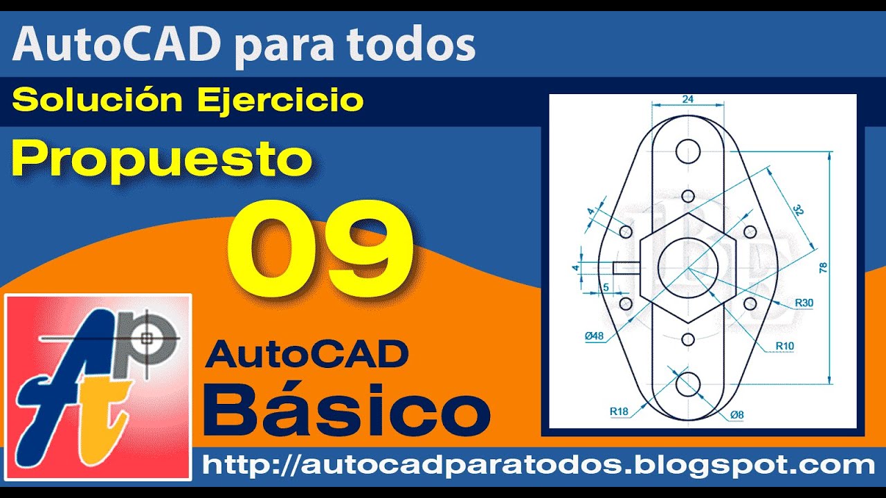 Solución Ejercicio Propuesto 09- AutoCAD Básico