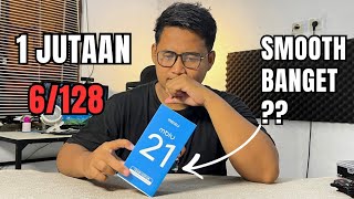 HP 1,1 JUTAAN 6/128 SMOOTH BANGET . UNBOXING MEIZU MBLU 21