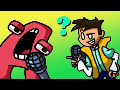 Alphabet LORE Crazy Buttle LETTER A vs Boy - Friday Night Funkin FNF