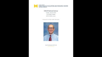 CHEAR Methods Seminar: Introduction to Public Health Informatics