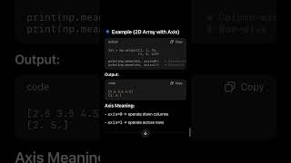 Mean, median and std in NumPy. #mean #median #std #numpy