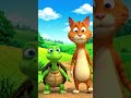Turtle's Bold Move Surprises The Cat #shorts #3danimation #cute