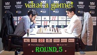 Hikaru retakes World No. 2 after defeating Aryan Tari in Round 5 of Norway  Chess 2023 : r/chess