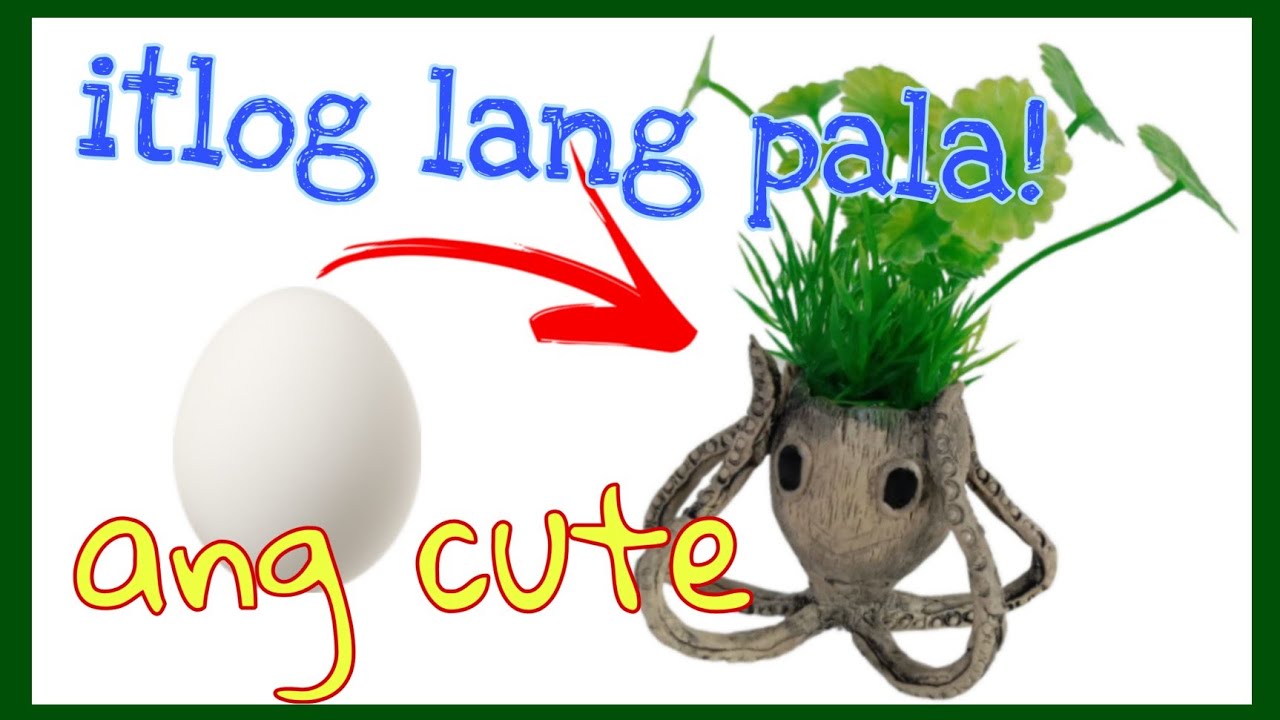 DIY Octopus Pot Making || #EggShell|| @mataganasjoan - YouTube