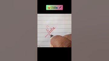 Neha signature style I Neha signature I Neha sign ❤️🖋 #signature #sign #shorts #youtubeshorts