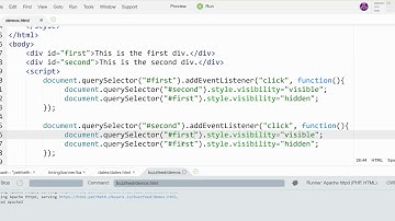 Using JavaScript to Show and Hide Page Elements
