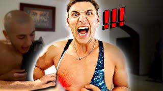 DON'T Let The Bottle Land On You! (Spin the bottle body wax ...