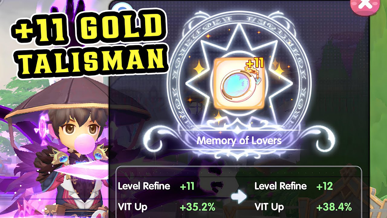 ROX - REFINE +11 GOLD TALISMAN WITH SULTAN PDANGS - YouTube