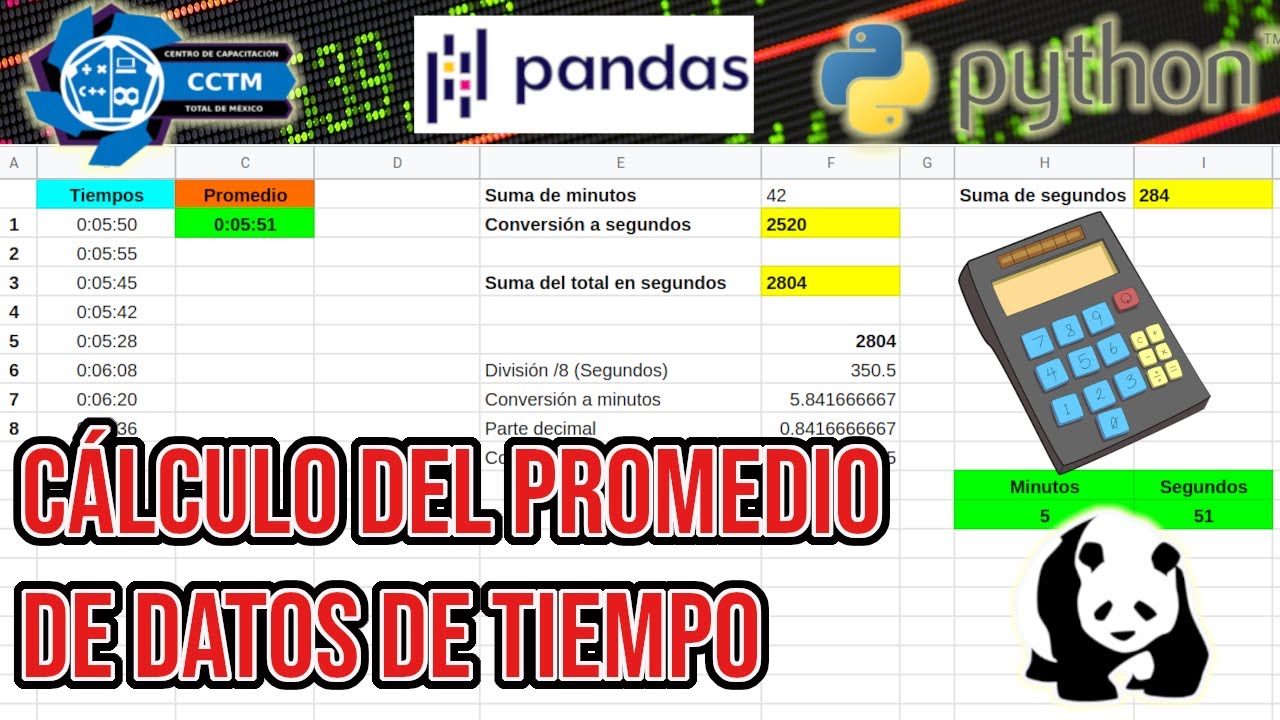 ⏰+🐼 ¿Cómo obtener el promedio de datos de tiempo en una columna ...