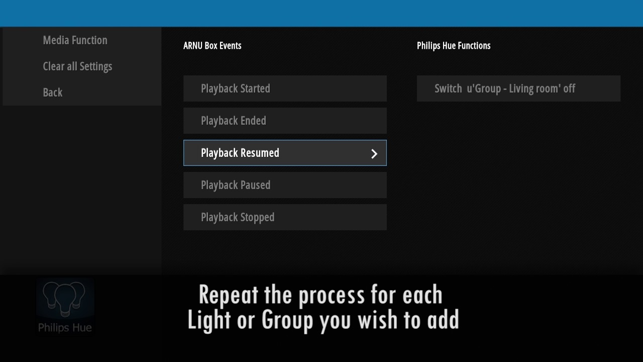 ARNU Mate - Philips Hue  Module - Custom Setup