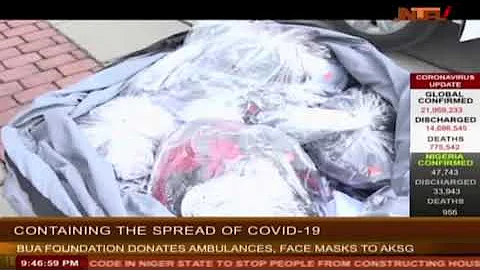 AKWA IBOM RECEIVES 5 AMBULANCES… 100,000 FACEMASKS FROM BUA