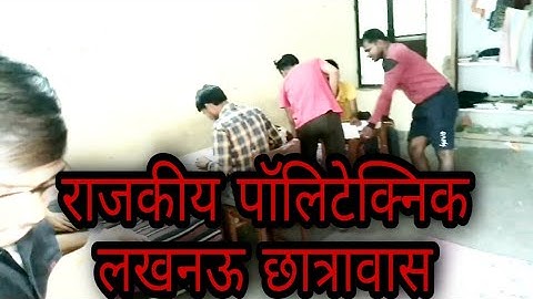 Rajkiye polytechnic Lucknow Hostel life|| By Anshuman sir