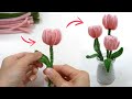 Easy pipe cleaner tulips  how to make pipe cleaner tulip flowers