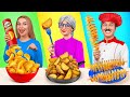 Reto de cocina yo vs abuela  situaciones divertidas de comida por mega do challenge