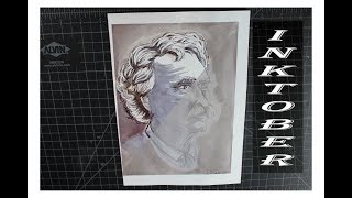 Samuel Langhorne Clemens (Mark Twain) - My First INKTOBER - Day 2 - 2019