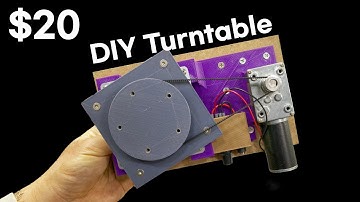 Making Motorized Lazy Susan / Turntable (3D Printer)