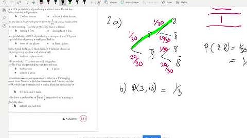 Year 11 Maths Advanced Maths in Focus Ex 9:06 Tree diagrams