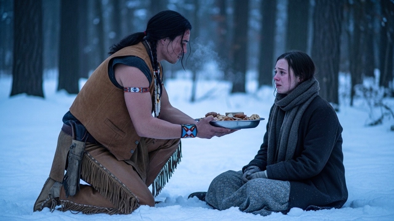 Ένα φτωχό κορίτσι πεινούσε — Τότε ο καλόκαρδος Απάτσι μοιράστηκε το πιάτο του τα Χριστούγεννα