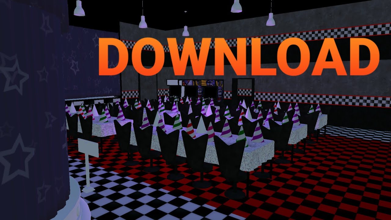Vanilla Five Nights At Freddy's Map with 3D Models[Played by