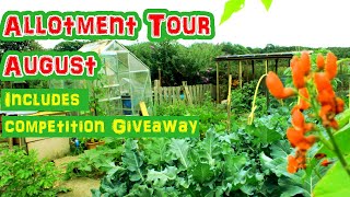 Allotment Garden Tour August 2021 (UK) Homegrown Garden Walk | Sunflowers are so Tall!