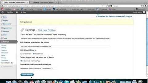 Covert Action Bar - A wordpress plugin that force your visitors to click on any link you want!