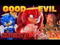 The knuckles series characters good to evil