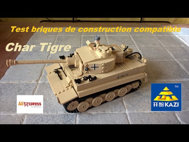 Test Char KAZI Tigre Allemand, Compatible Lego et autres Briques de  Construction. 