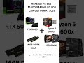 Here is the best $1000 gaming PC you can build in may 2026 #nvidia #amdryzen #gigabytegaming #fyp
