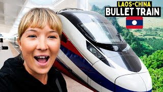 First Class on LAOS-CHINA Bullet Train 🇱🇦 (stopped by security)