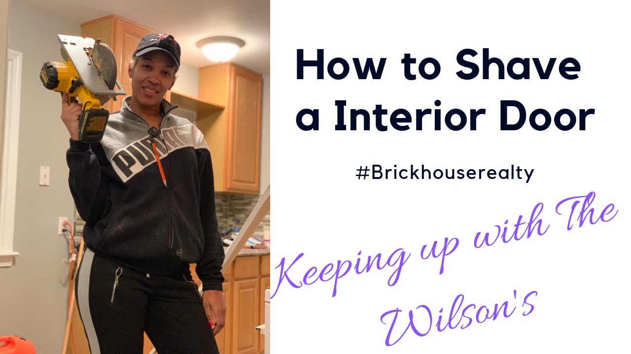 How to shave down a interior door. YouTube