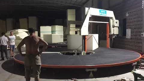 Foam sponge carrousel circle cutting machine machinery furniture pu foam cutting machine supplier