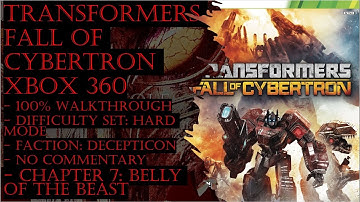 Transformers Fall of Cybertron Xbox 360 (Hard) 100% Walkthrough Part 7 (No Commentary)