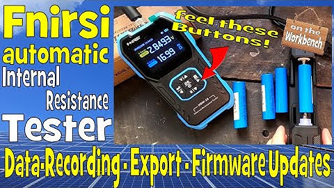The Fnirsi HRM-10 Battery Internal Resistance Tester. Automatically record your battery data!
