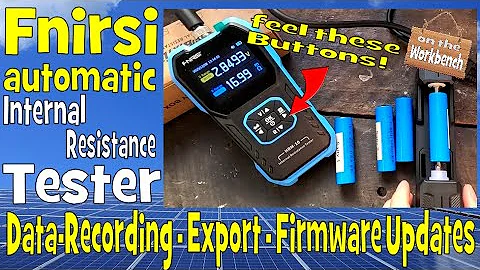 The Fnirsi HRM-10 Battery Internal Resistance Tester. Automatically record your battery data!