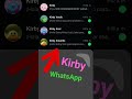 kirby in WhatsApp