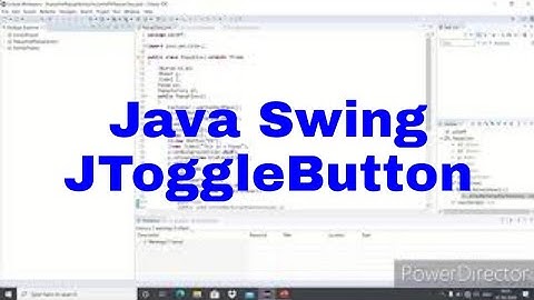 JToggleButton in Java | Java Swing JToggleButton