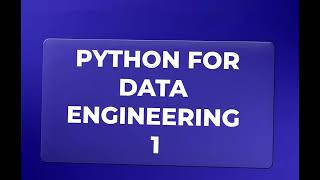 🚀 Start your Data Engineering journey with Python!