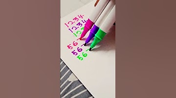 💕💜💚#3d Number Writing #handwriting #trending #numbers #art #shorts #youtubeshorts #satisfying #fun