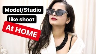 Studio/Model like picture at home | Indoor Photoshoot Ideas | Alisha Singh