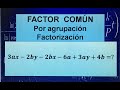 FACTOR COMÚN POR AGRUAPCIÓN/FACTORIZACIÓN (EJEMPLO 4).