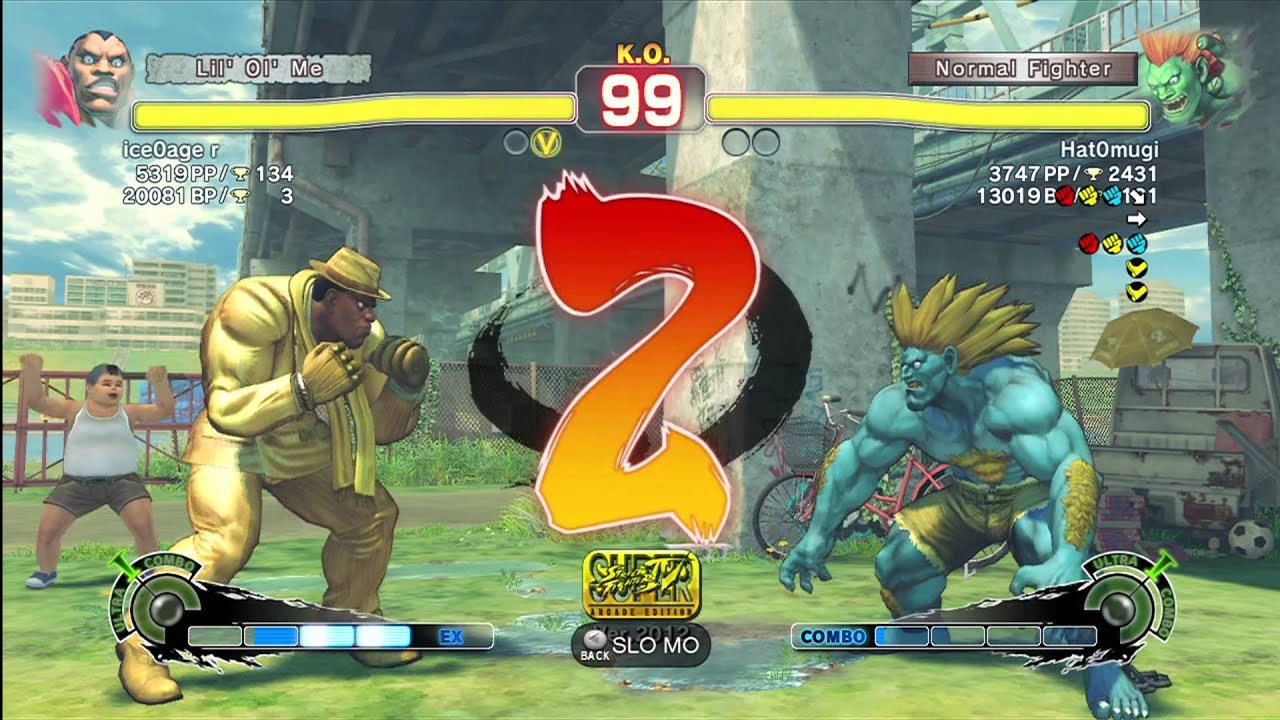ice0age r [Balrog] vs Hat0mugi [Blanka] SSF4 Arcade Edition