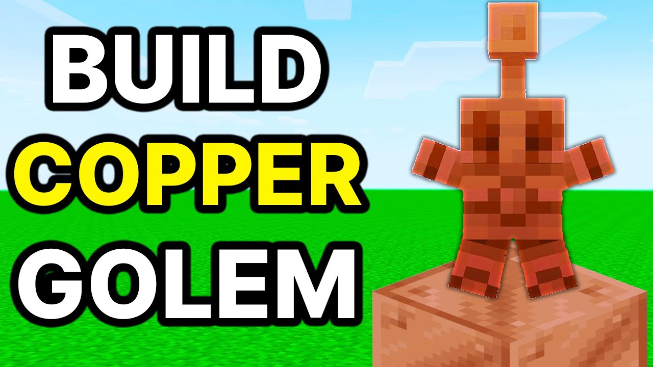 How To Build A Copper Golem In Minecraft - YouTube