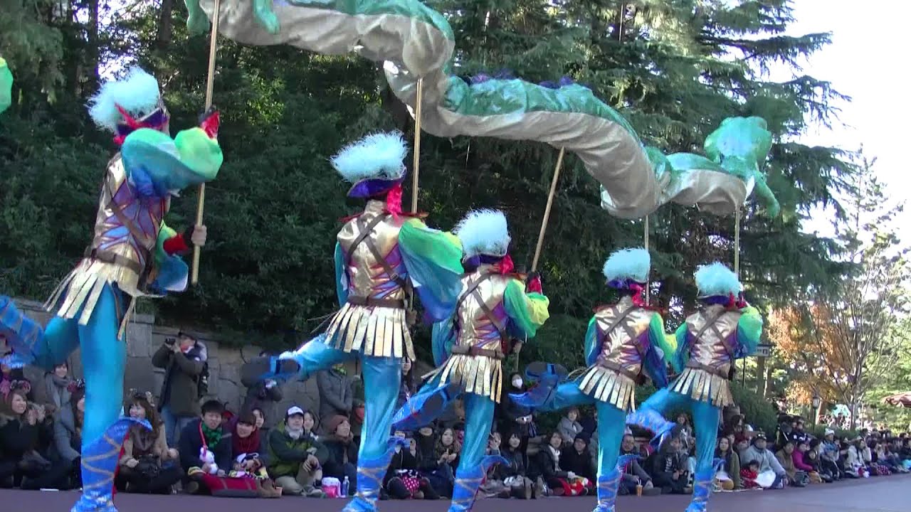 【TDL】 ジュビレーション 最前列　（キャラ・ダンサー均等映り）　2012年 12月　カンベアワゴン前