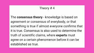 THEORIES OF KNOWLEDGE AND TRUTH DETERMINATION IPHP Video 6