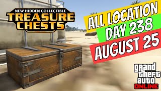 GTA Online Treasure Chest Locations August 25 | DAY 238 ON THE CAYO PERICO ISLAND