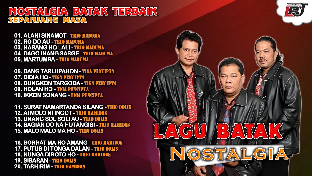 Kompilasi Lagu Batak Nostalgia Trio Maduma, Tiga Pencipta, Trio Dolis, Trio Hamidos